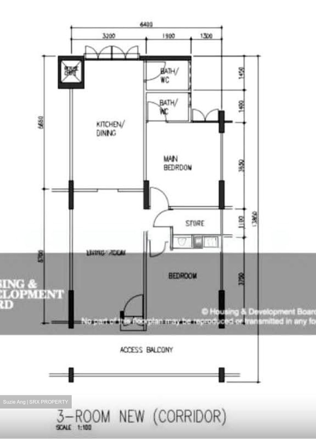 Blk 125 Hougang Avenue 1 (Hougang), HDB 3 Rooms #613353231